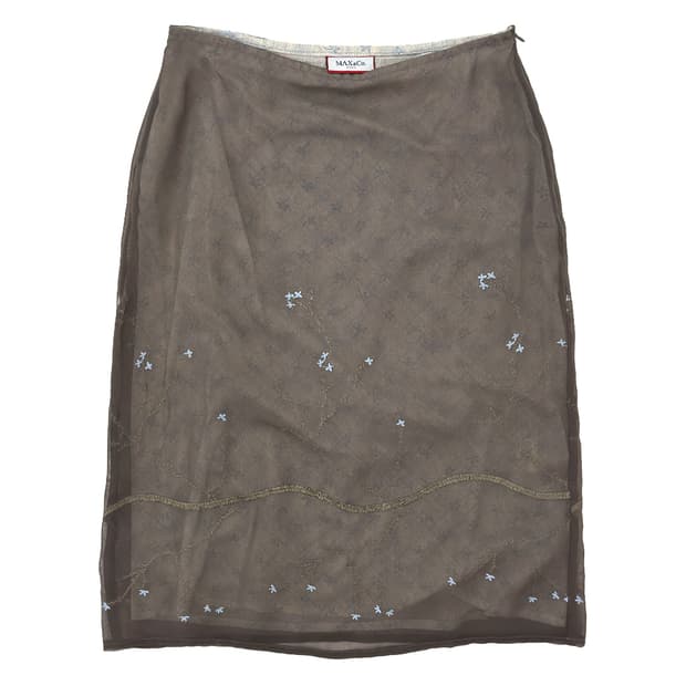 Max&Co Sheer Layered Skirt/ 38
