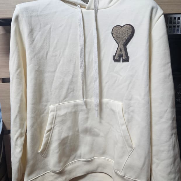 아미 빅로고 후드티