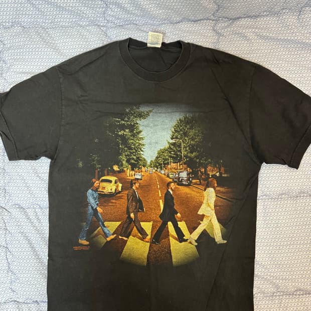비틀즈 티셔츠 블랙 라지