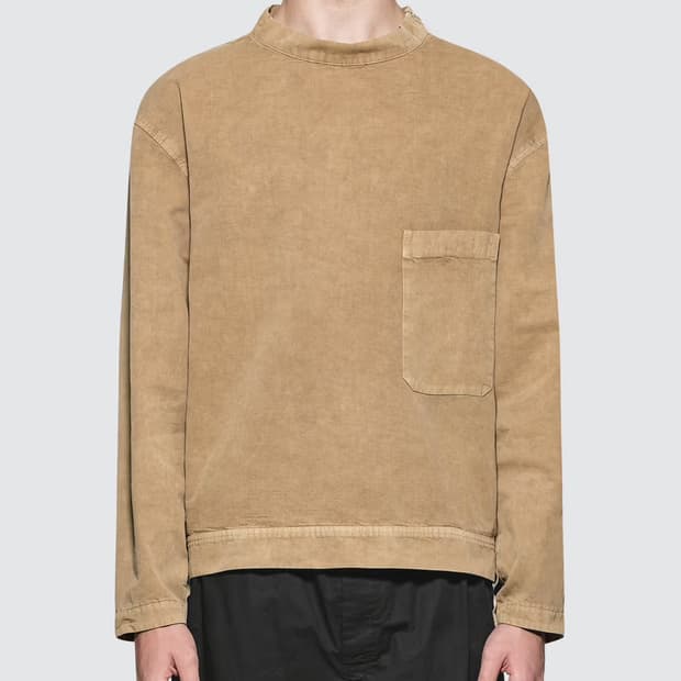 [S] 르메르 19 맨즈웨어 오버 스탠드 카라 지퍼 탑 셔츠