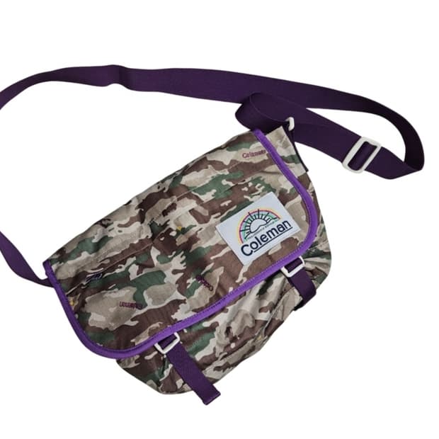 💜대대장급💜coleman콜맨 카모패턴 크로스백/카모플라주 메신저백