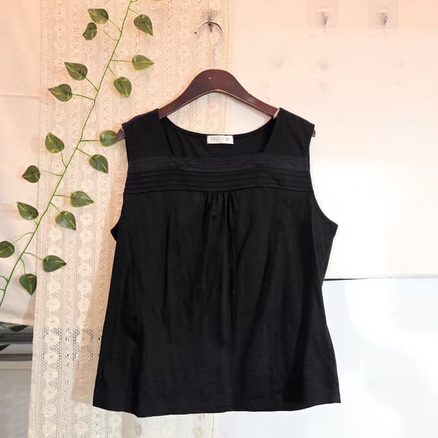 블랙 모리 기본 나시