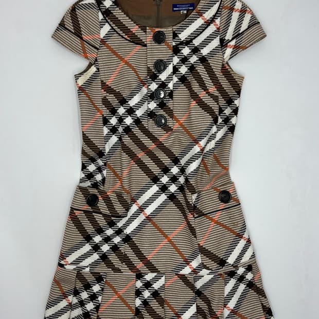 버버리 블루라벨 노바 체크 원피스