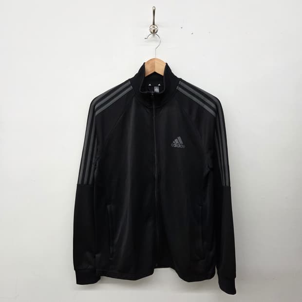 아디다스져지 삼선 블랙 트랙탑 남XL