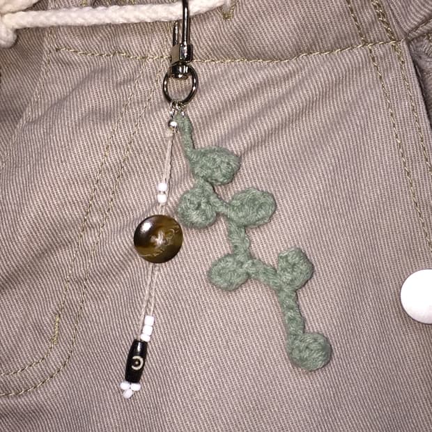 Handmade 뜨개 숲 키링