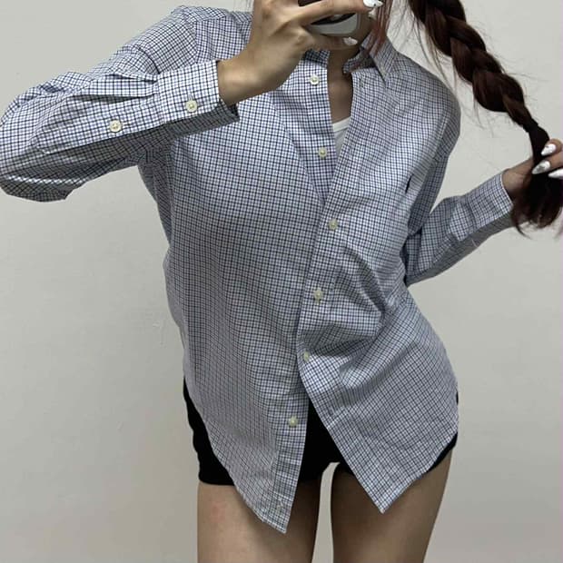 폴로 랄프로렌 체크패널 셔츠(L)