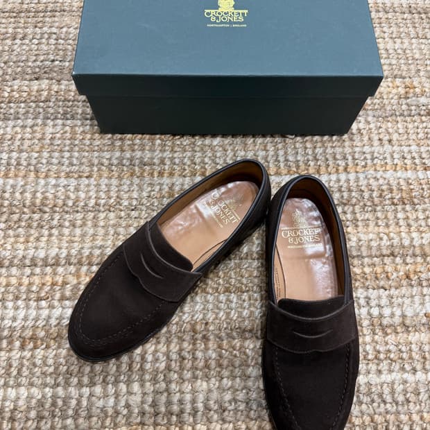 Crockett & Jones 크로켓앤존스 보스턴 스웨이드 로퍼 7E