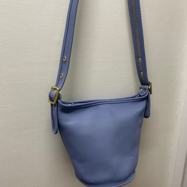 올드코치 9019 트윙클 블루 풀그레인 레더 더플백