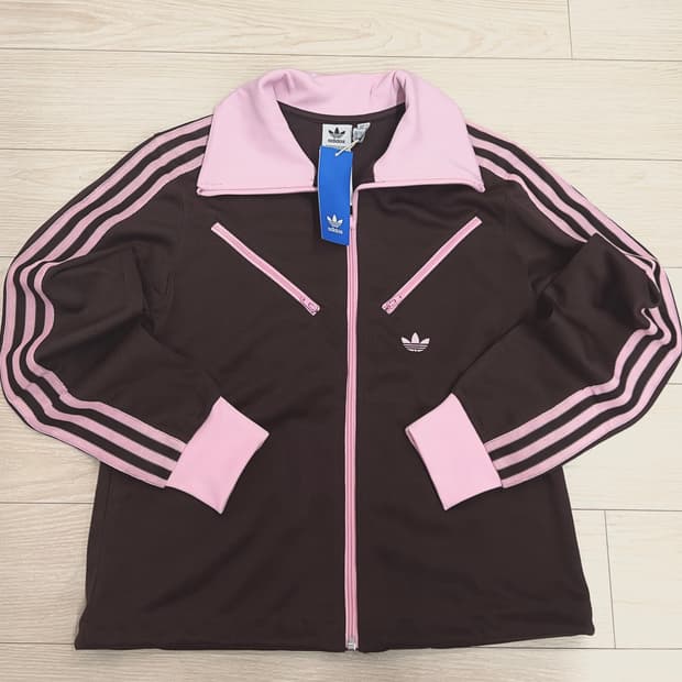 (L)(새상품)아디다스 트랙탑 오리지널스 크롭 져지 몬트리올 트랙자켓 핑