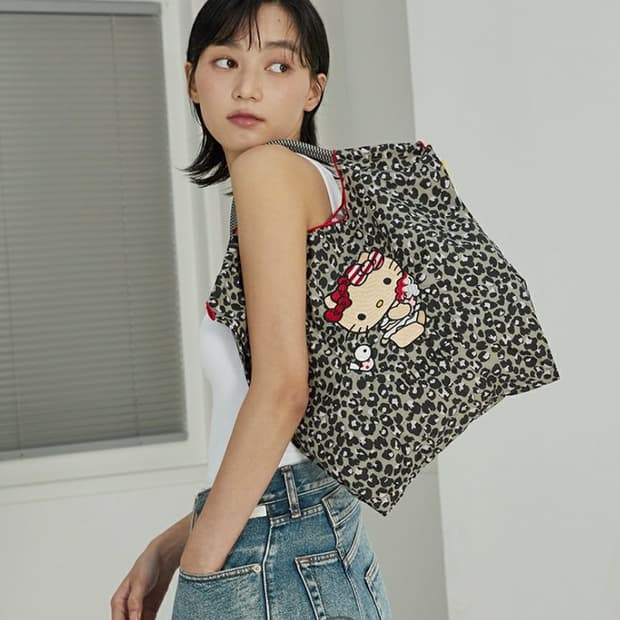 볼엔체인 x 헬로키티 콜라보m 그레이 새제품 볼앤체인
