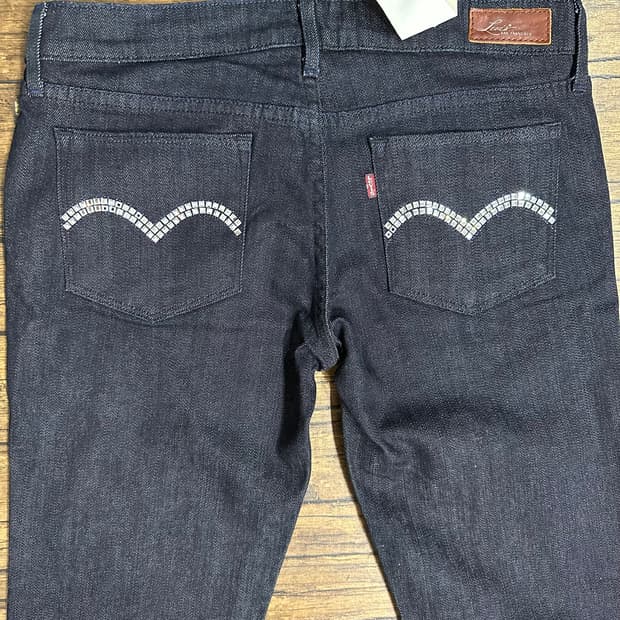 리바이스 Slight Curve Skinny 생지 스키니 데님 W28큐빅