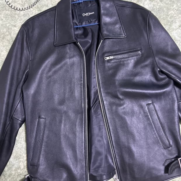 도프제이슨 양가죽 레더자켓