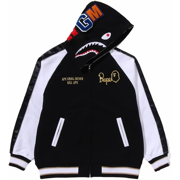 베이프 샤크 후드집업 L사이즈