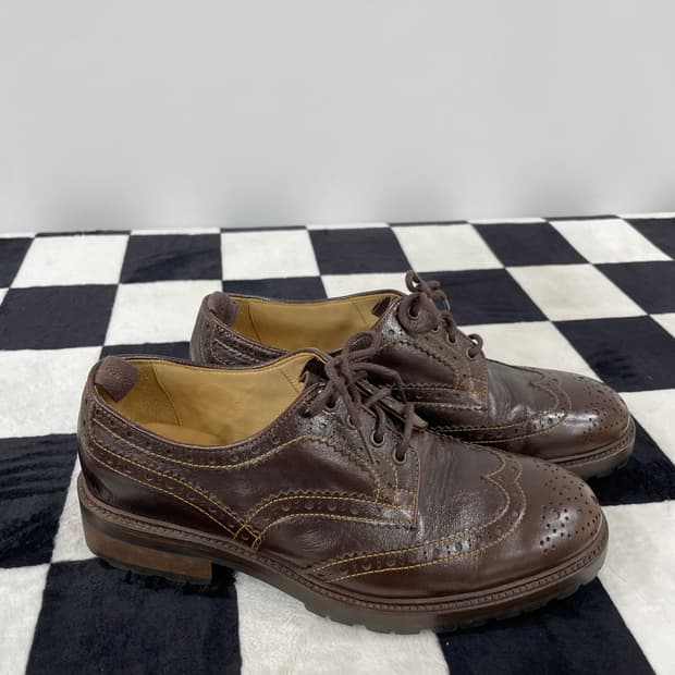 버팔로 브라운 윙팁 더비 슈즈 270mm