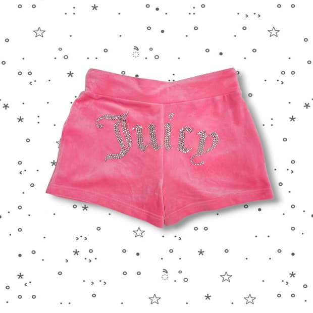 JUICY COUTURE 벨루어 핫핑크 숏팬츠
