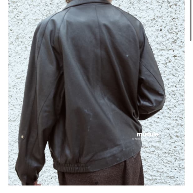 (46) 머듈 레더 초반 블루종