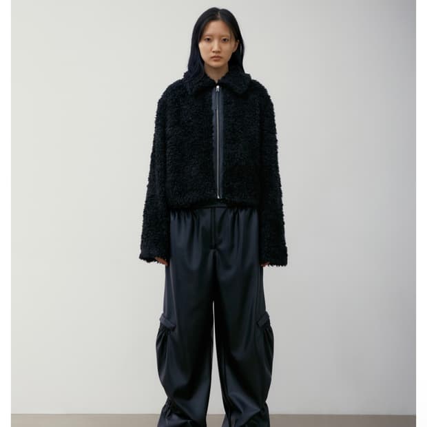 로우클래식 플러피 퍼 자켓 M