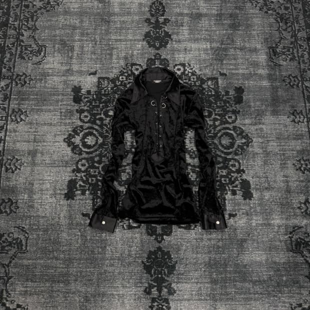 Tornado mart 00s archive lace up velour