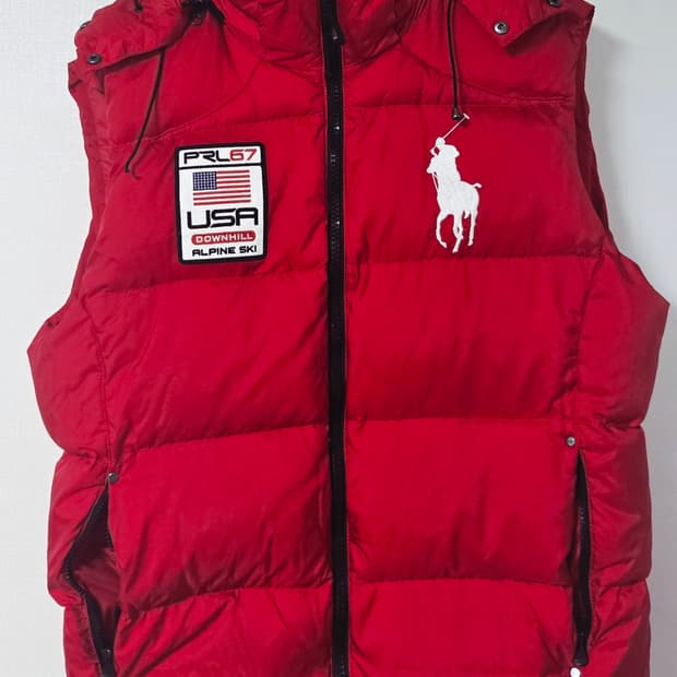 폴로 랄프 로렌 빅포니 패딩 조끼 USA alpine ski