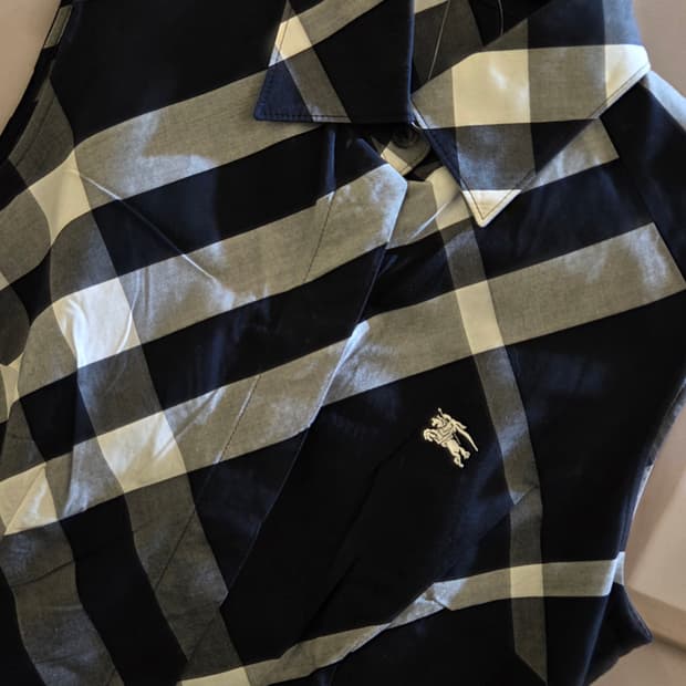 Burberry 버버리 블랙 체크셔츠
