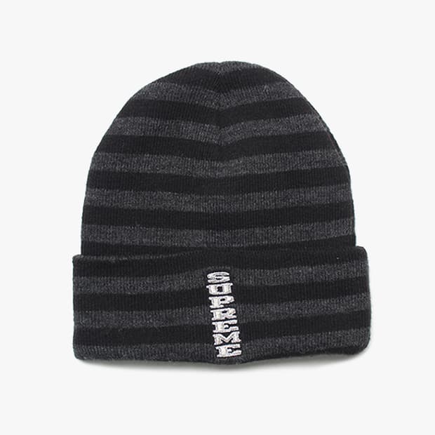  SUPREME "Stripe Beanie"