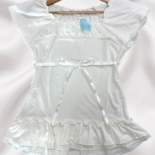 로디스포토 화이트 리본 천사 탑 M