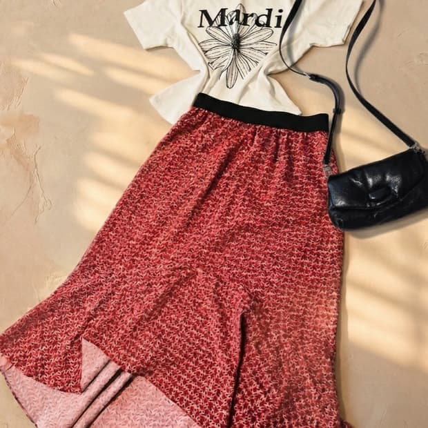 [정품] 마쥬(Maje) 페이즐리 언밸런스 롱 스커트