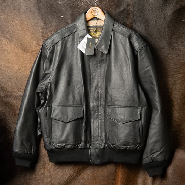 [XXL] Landing Leathers A-2 레더 플라이트 자켓 블랙