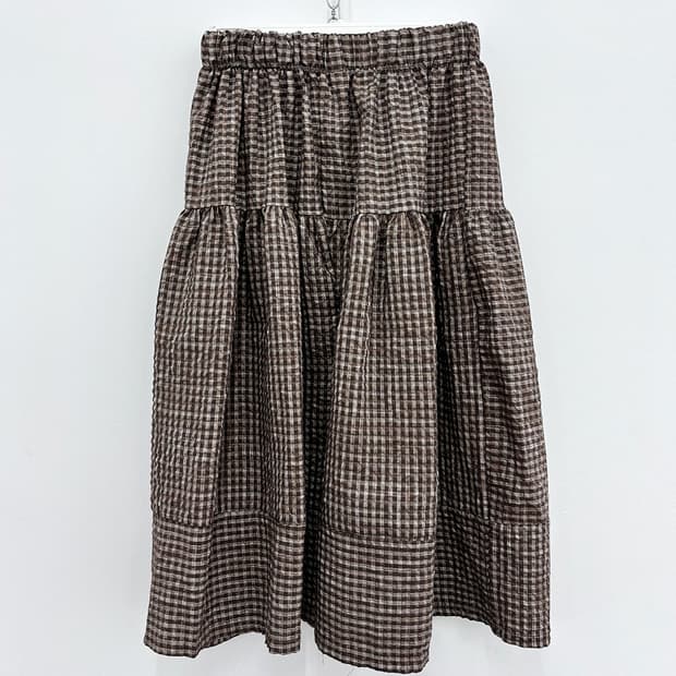 PARTYSU nerd balloon gingham check pants