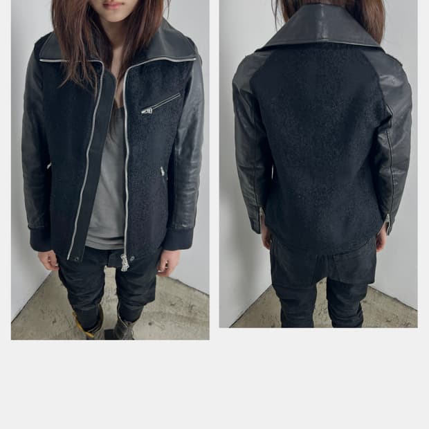 이사무 카타야마 백래쉬 Horse Leather Arm Jacket
