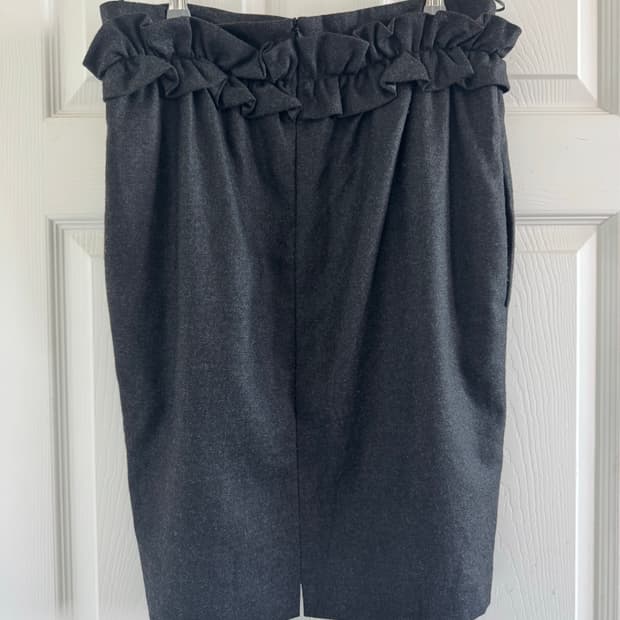 모스키노 러플 웨이스트 스커트