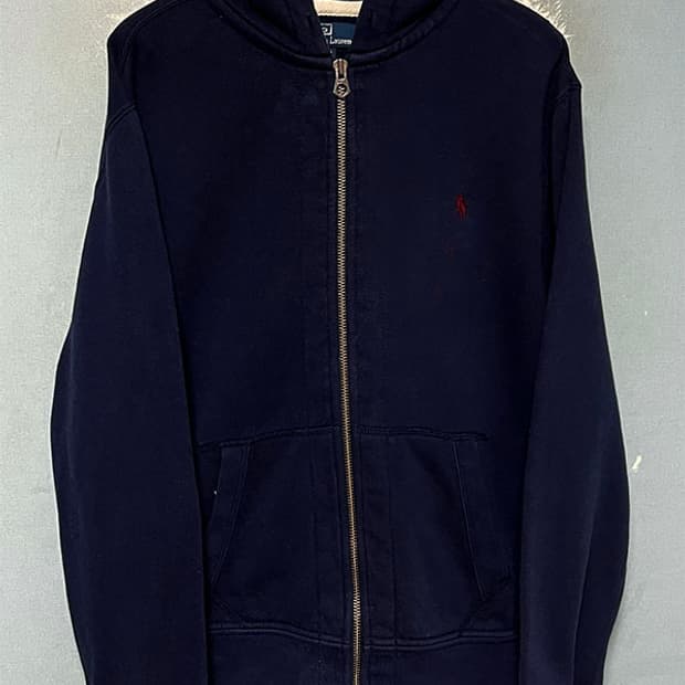 POLO 폴로 남자 후드집업 기모 추동 캐주얼 네이비 L 100