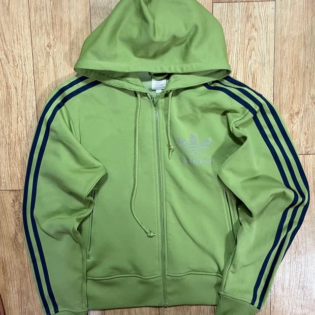 아디다스 연두 메로나 말차 그린 후드집업 져지 트랙탑