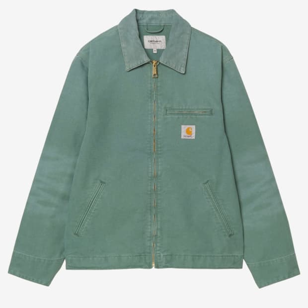 칼하트 wip 디트로이트 자켓 실버 파인/실버 파인 스톤 캔버스