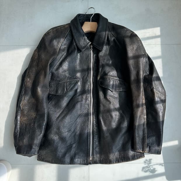 50‘s italy army goatskin jacket(프라다원판)