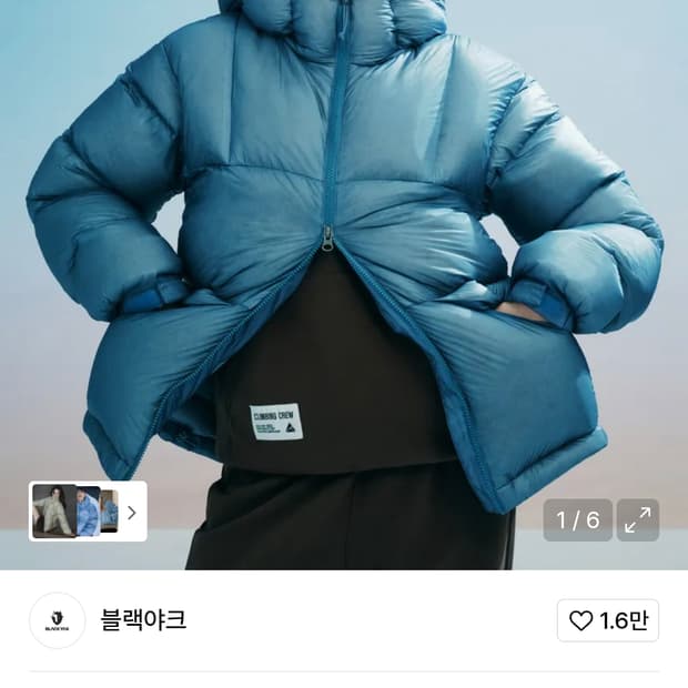 블랙야크 스톤마스터 패딩(100)