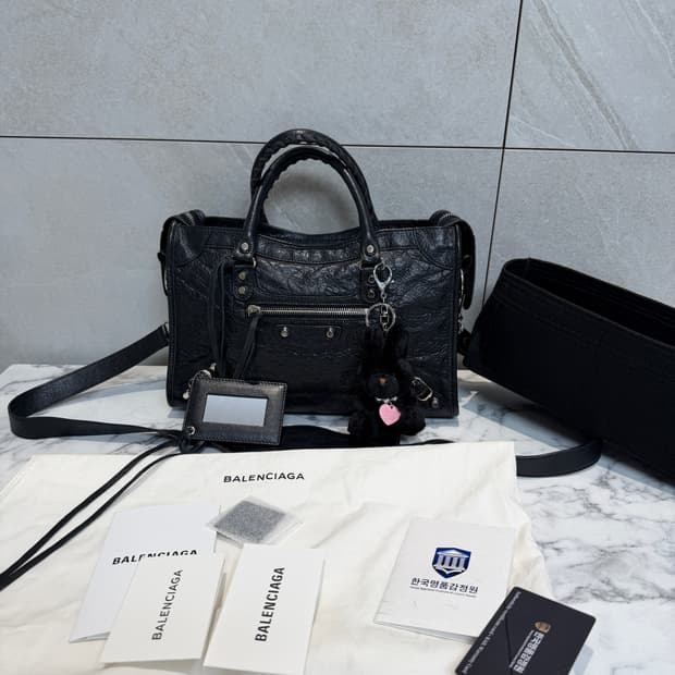 정품 발렌시아가 모터백 스몰 블랙 