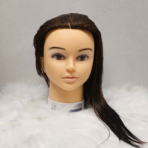 미용사 국가자격시험 남성컷 바리깡 커트  아이롱 연습용 통가발