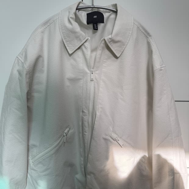 h&m Textured Bomber Jacket