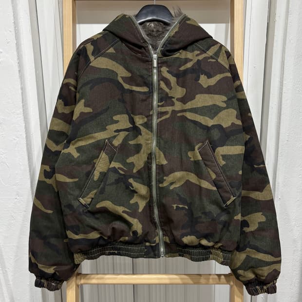 [새상품] 카모플라쥬 후드집업 퍼 점퍼