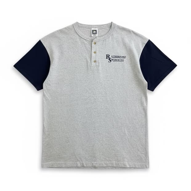 90s USA Cotton Delux 헨리넥 티셔츠 xl