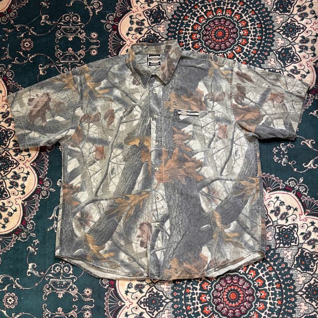 SUPREME 리얼트리패턴 반팔셔츠 XXL