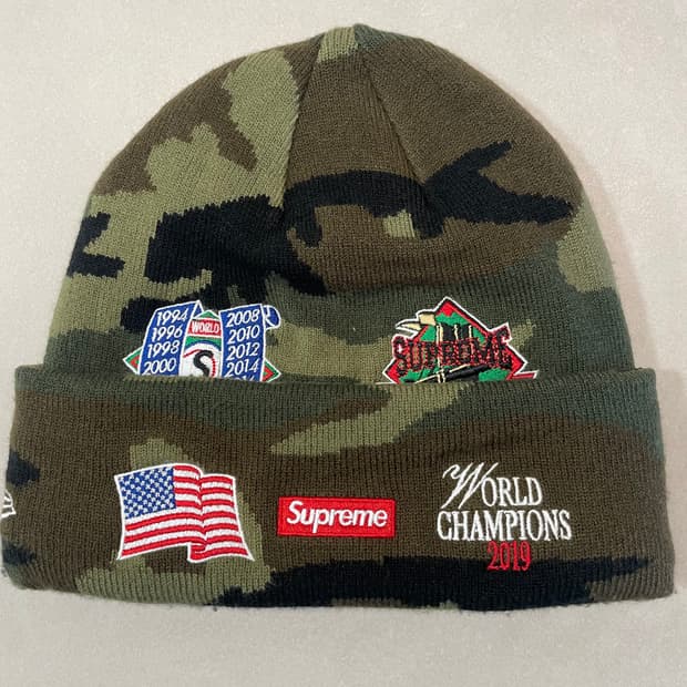 슈프림 카모 비니