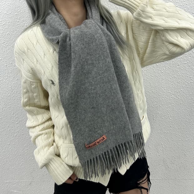 아크네스튜디오 그레이 앙고라 머플러