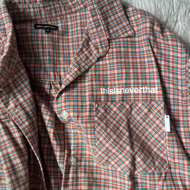 디스이즈네버댓 체크셔츠 S
