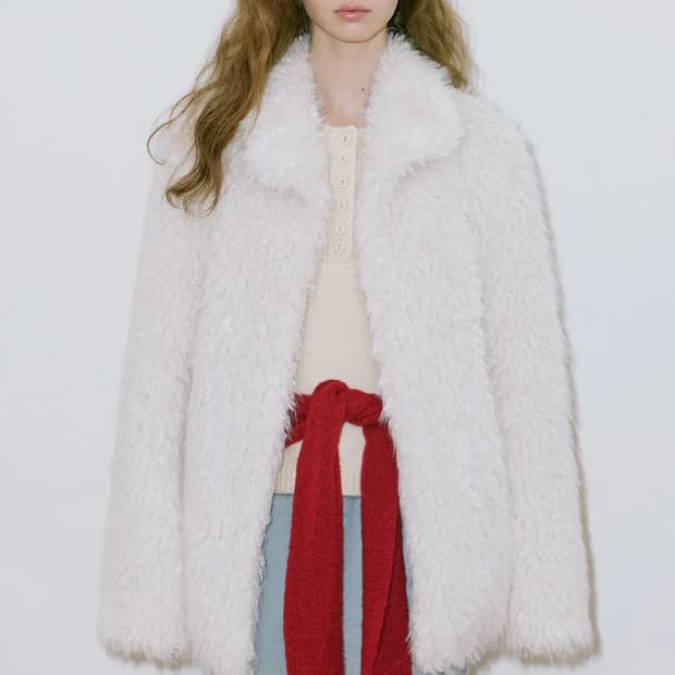 SINOON Heavy Mix Fur Jacket (Cream) 