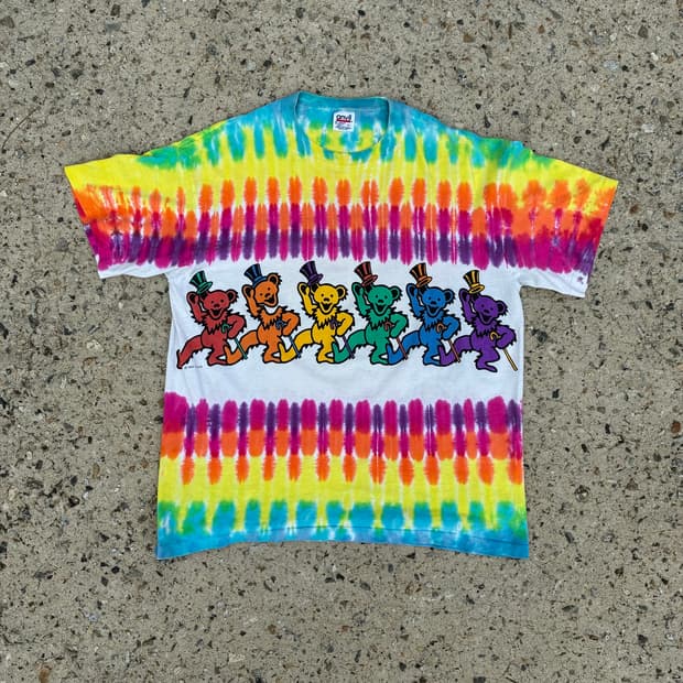 90s grateful dead dancing bear tshirt