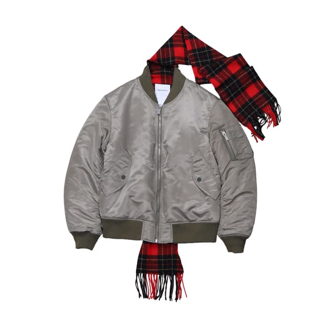 PHENOMENON FW15 Cutoff Scarf MA-1 Jacket