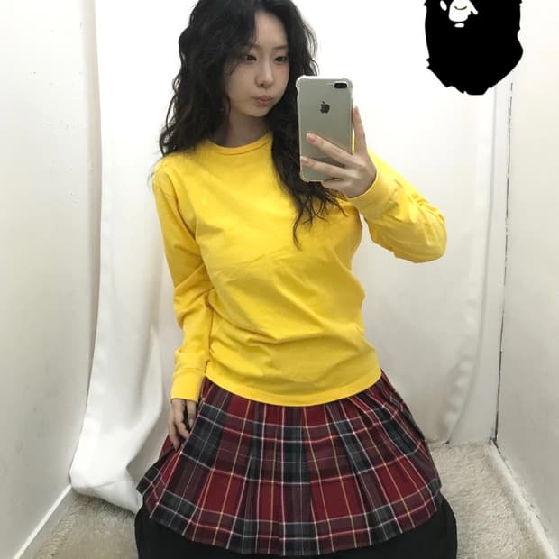 Bape Yellow Saru Long Sleeves