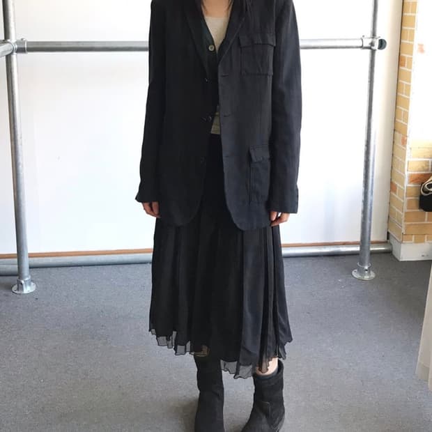 PHASE JAPAN cotton linen tailored jacket